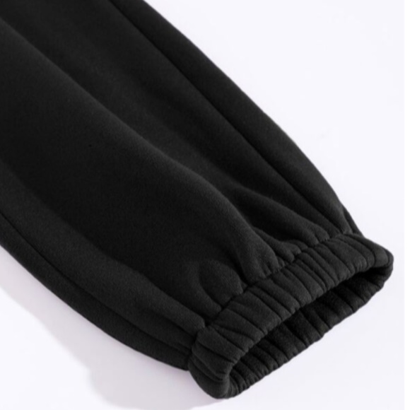 Black Thermal Lined Sweatshirt + Sweatpants coord set (Size M) - Picture 3 of 4